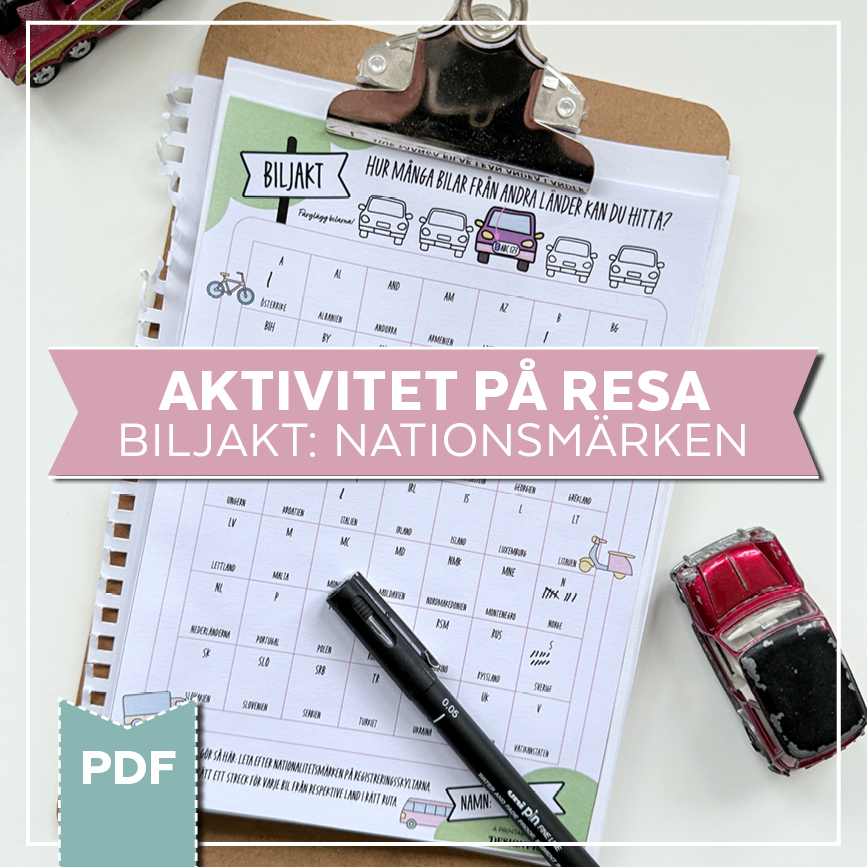 biljakt - aktivitet på resa