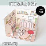 Pyssla dockhus – bibliotek - bild 1