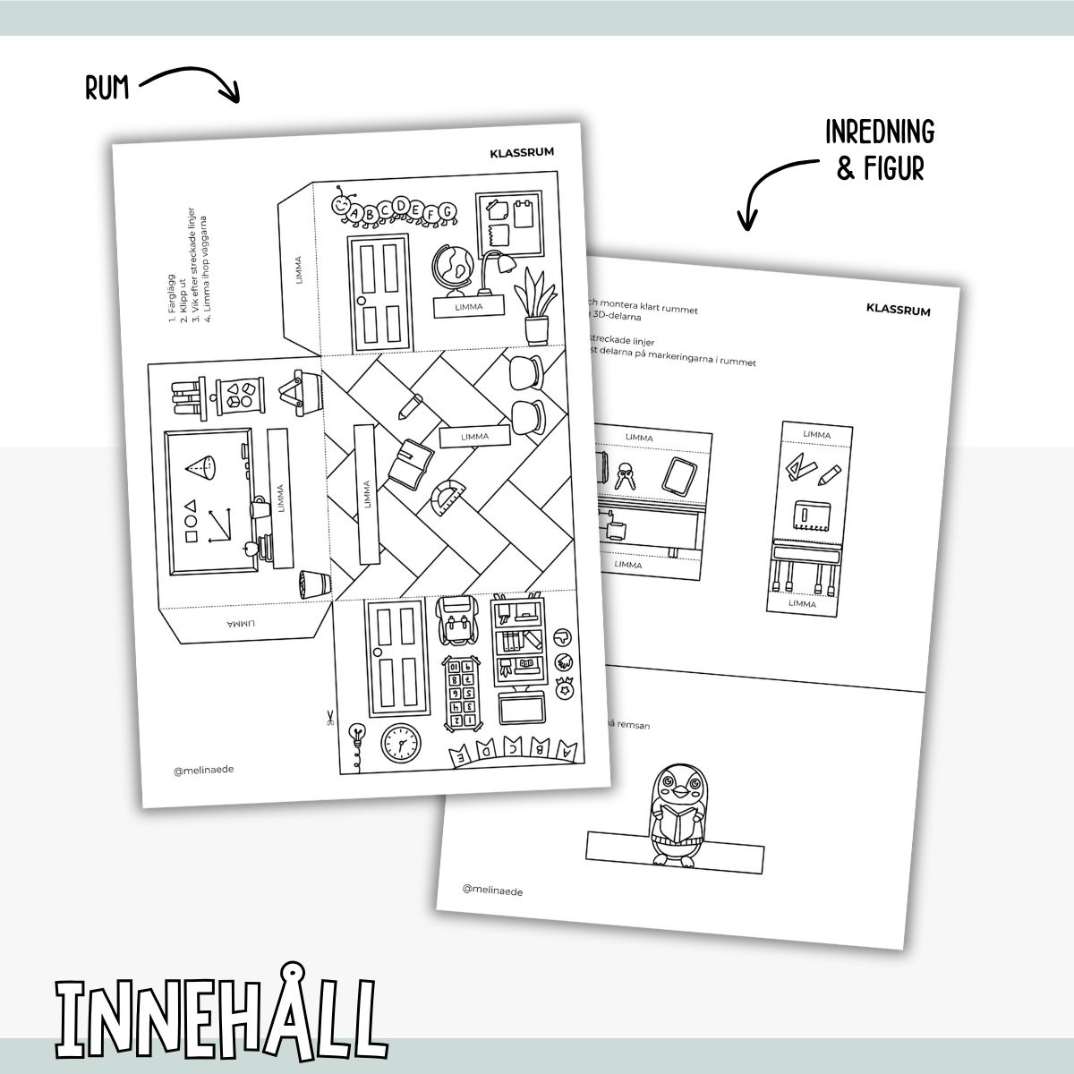 Pyssla dockhus - klassrum