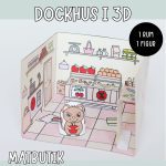 Pyssla dockhus – matbutik - bild 1