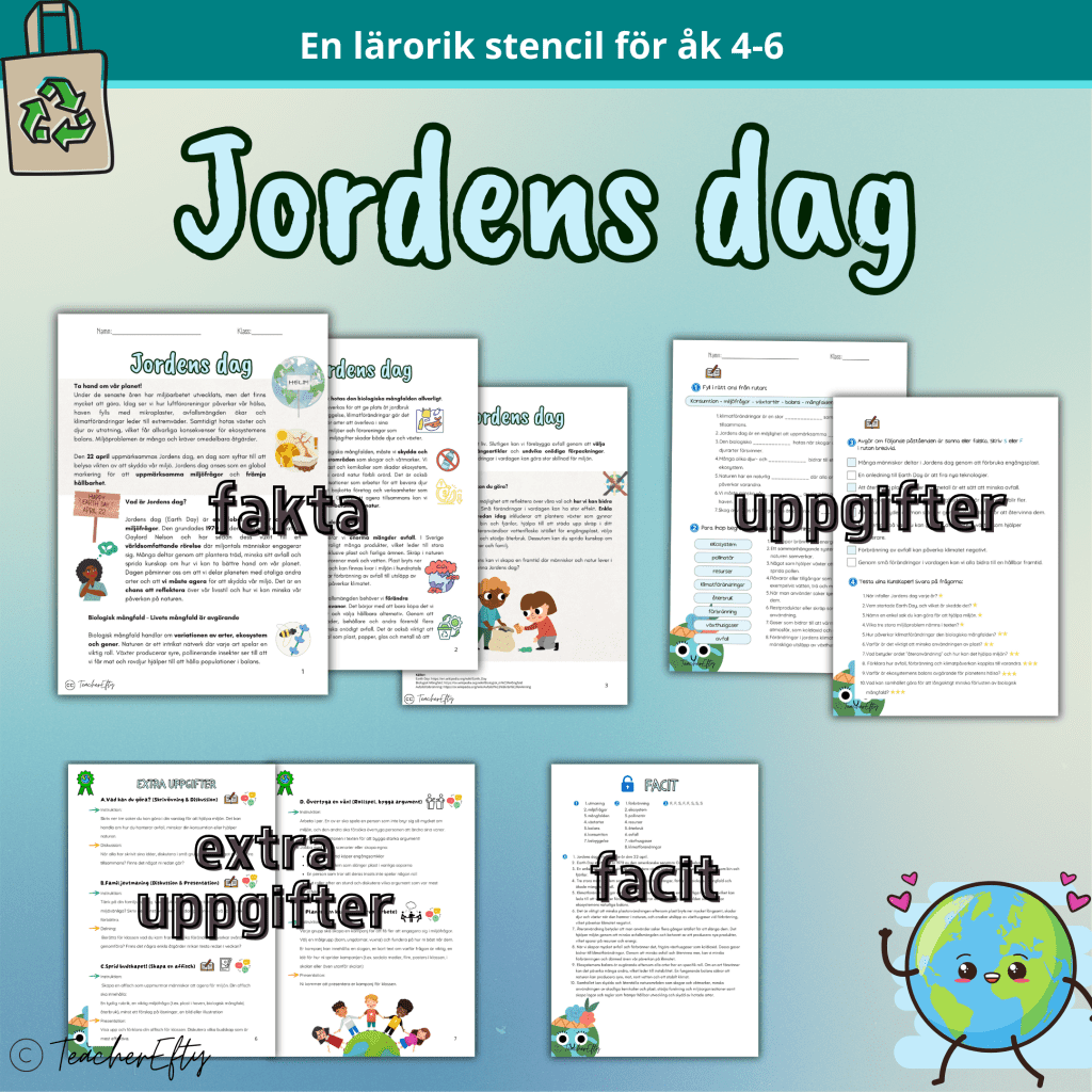 Jordens Dag: Fakta och Uppgifter