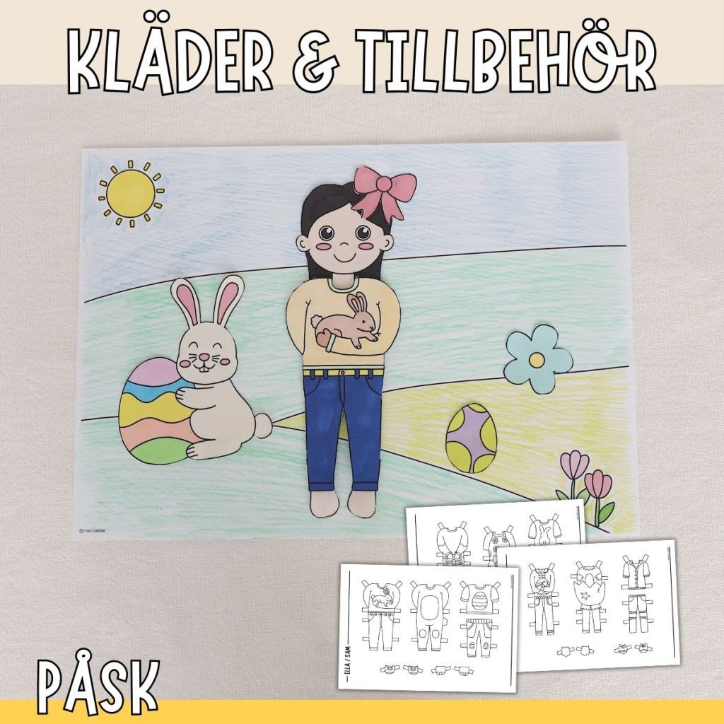 Tillägg klippdockor – Påsk