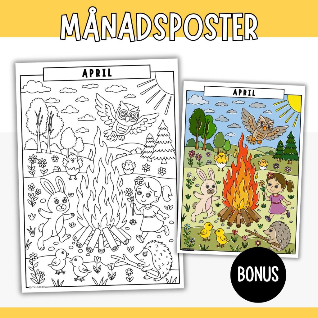 April – Målarbild