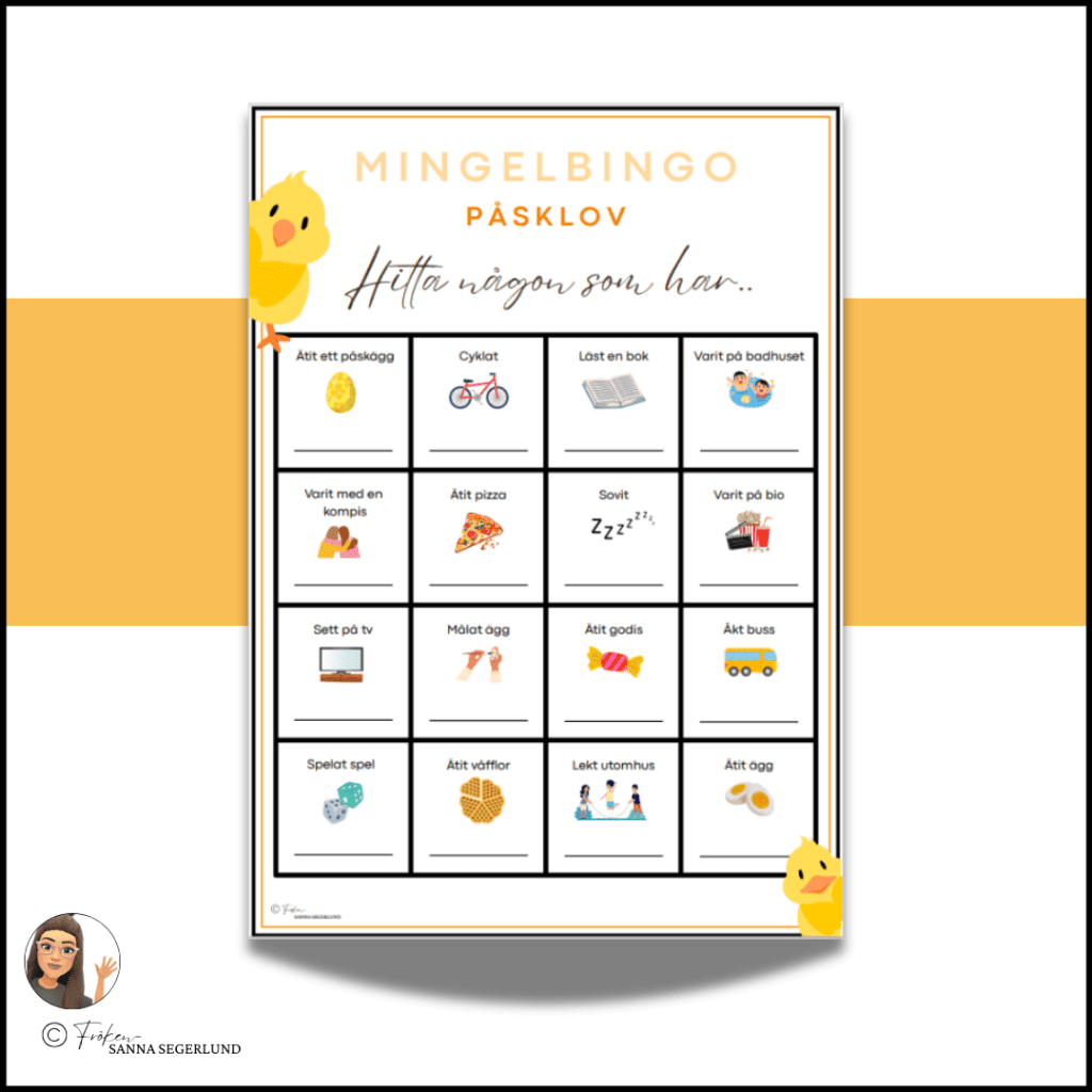 Mingelbingo – Påsklov