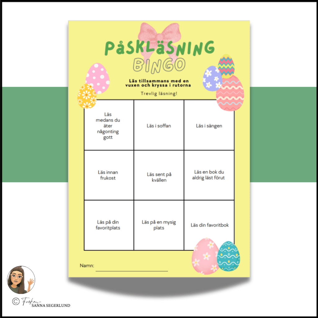 Läsbingo – Påsk