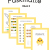 Påskmatte - Nivå 2 (10 sidor)