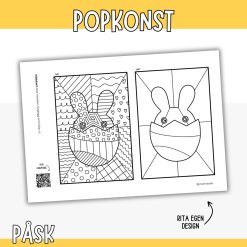 Popkonst- påskkort (fri nedladdning)