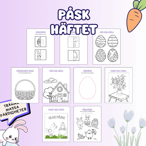 Påskhäftet – Rolig aktivitetsbok med påsktema!
