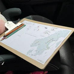 resekarta målarbild