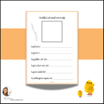 Skrivlust med kycklingtema - bild 1