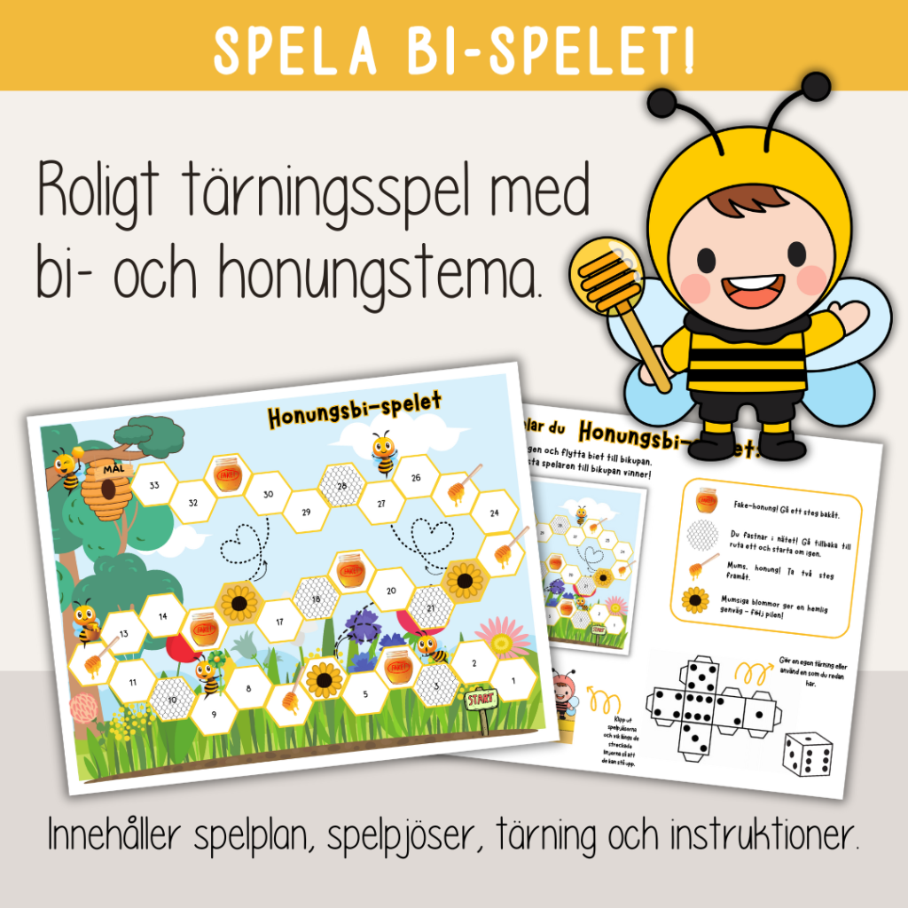 Sommar – Vår – Tärningsspel Honungsbispelet!