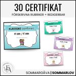 Klasscertifikat 2024/2025 – Redigerbara och färdiga att skriva ut - bild 1