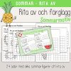 Sommar - Sommartema - Rita av och färglägg
