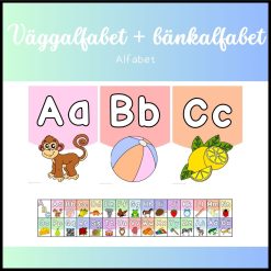 Paket: väggalfabet och bänkalfabet