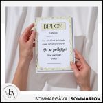 Diplom och medalj till skolavslutningen | Gul sommaräng - bild 2