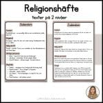 Religionshäfte – De 5 världsreligionerna - bild 2