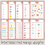 Sommar – Arbetshäfte bokstäver och siffror – sommartema - bild 2