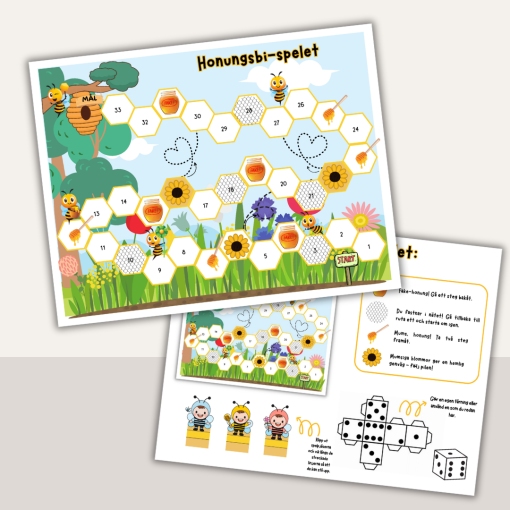 Sommar - Vår - Tärningsspel Honungsbispelet!