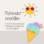 Sommar – ordkort och skrivblad med sommartema – Läs, skriv och spåra - bild 3