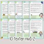 Sommar – Sommarlov – Läsförståelse i tre olika nivåer – 10 olika teman - bild 3