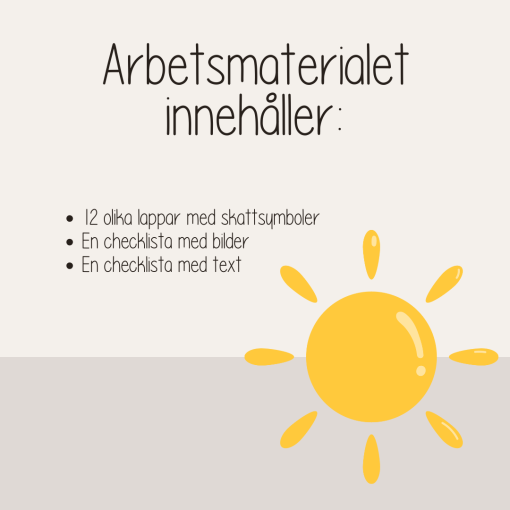 Sommar - Sommarlov - Skattjakt - Sommartema