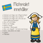 Sveriges nationaldag – 6 juni – Arbetshäfte med fakta och olika uppgifter – Sverige - bild 3