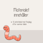 Småkryp och andra djur – Färglägg efter nummer – siffror – Sifferträning - bild 3