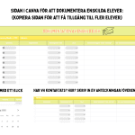 Mall för att dokumentera händelser samt kontakt med VH - bild 4