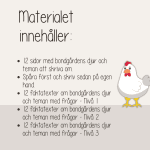 Läs- och skrivpaket – Tema Bondgården – Faktatexter i 3 olika nivåer och skrivblad. - bild 4