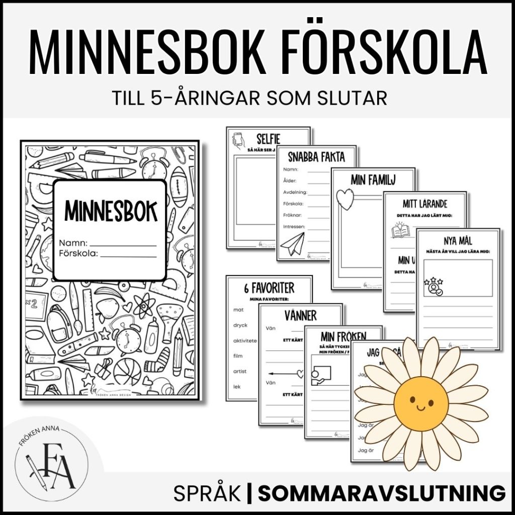 Minnesbok – förskolan