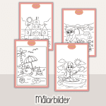 Sommar – Arbetshäfte bokstäver och siffror – sommartema - bild 5