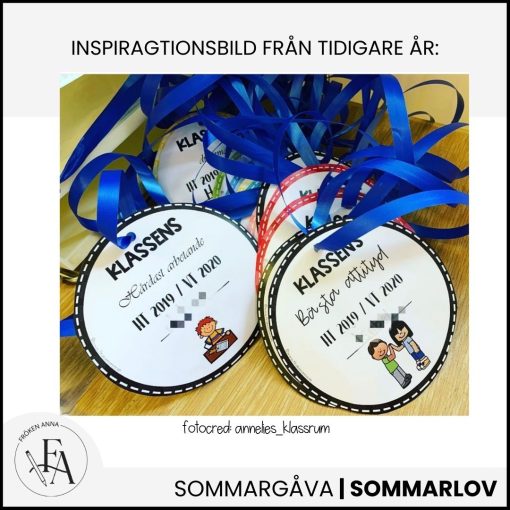 Utmärkelser till skolavslutningen – färdiga & redigerbara