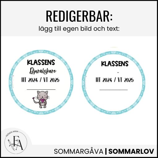 Utmärkelser till skolavslutningen – färdiga & redigerbara