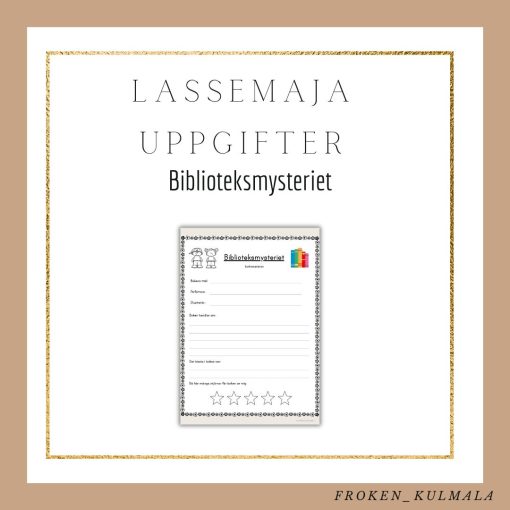 LasseMaja arbetsblad: Biblioteksmysteriet