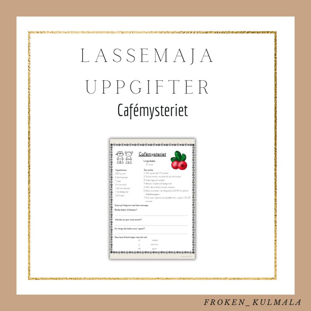 LasseMaja arbetsblad: Cafémysteriet