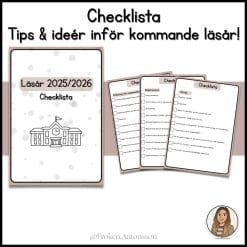 Checklista inför läsåret 2025/2026