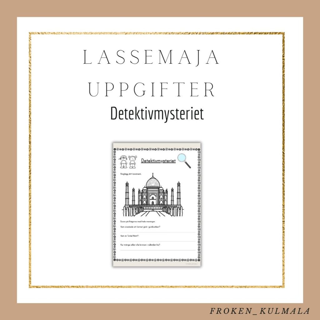 LasseMaja arbetsblad: Detektivmysteriet