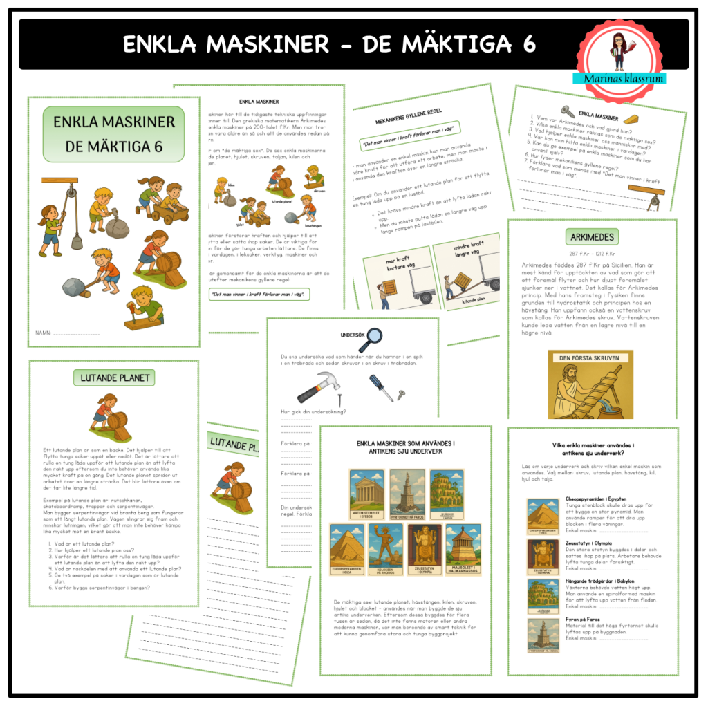 Enkla maskiner – de mäktiga 6