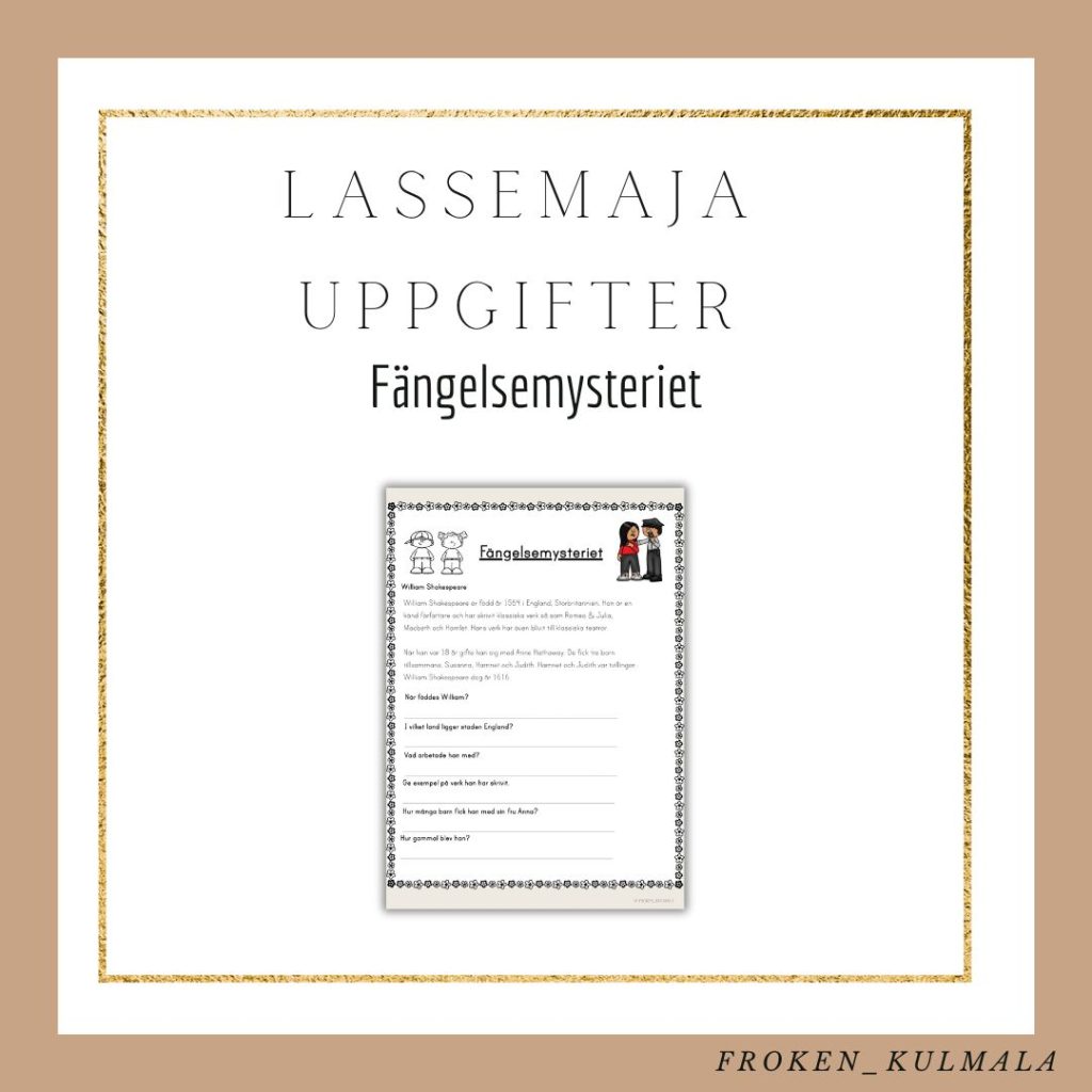 LasseMaja arbetsblad: Fängelsemysteriet