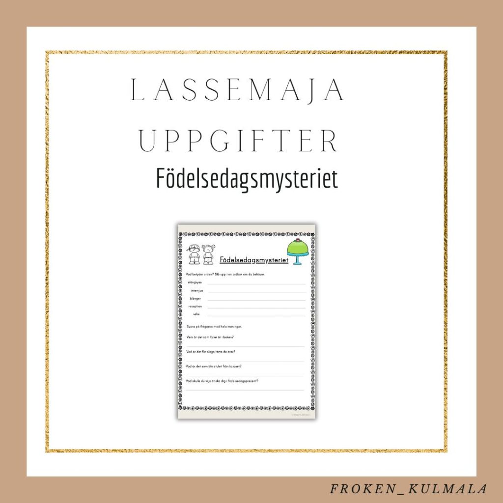 LasseMaja arbetsblad: Födelsedagsmysteriet