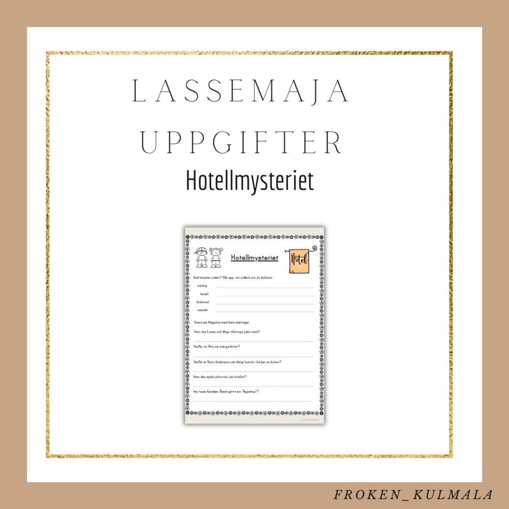 LasseMaja arbetsblad: Hotellmysteriet