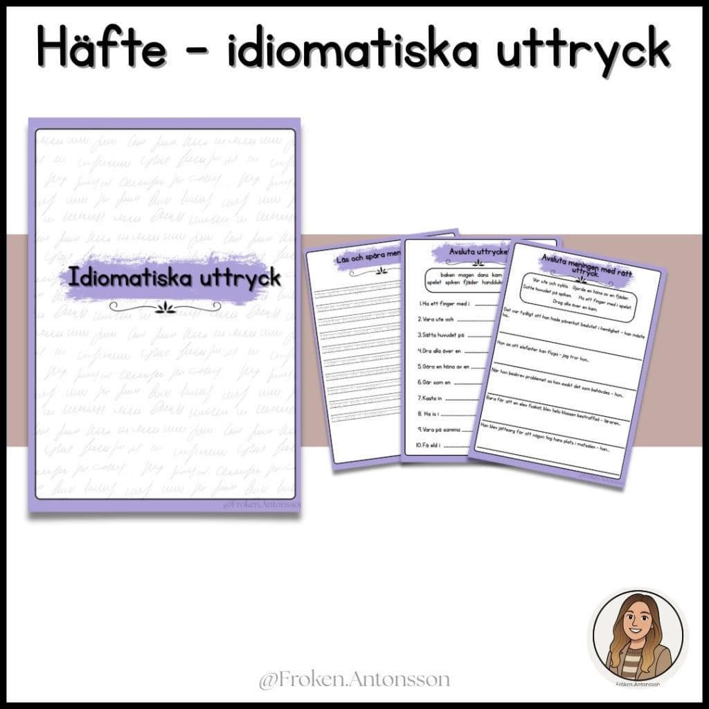 Idiomatiska uttryck – arbetshäfte