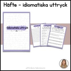 Idiomatiska uttryck - arbetshäfte