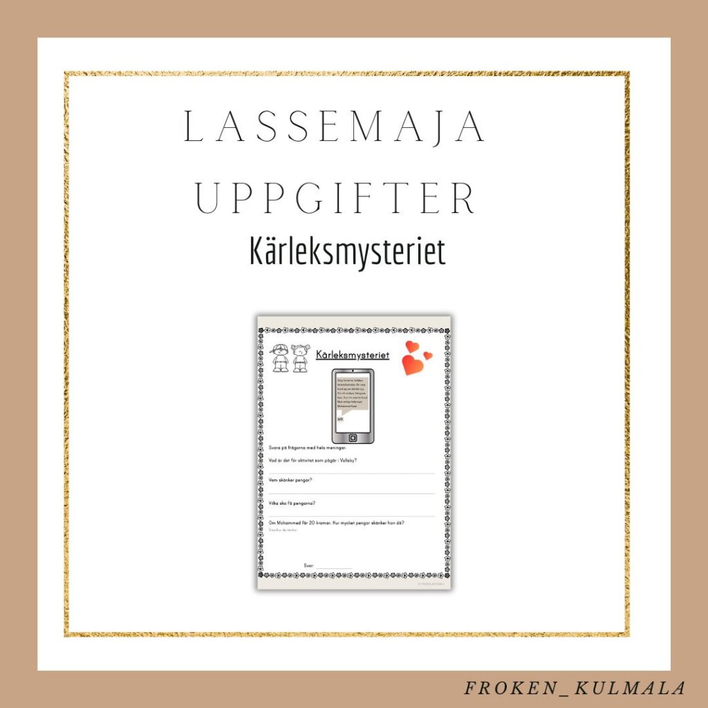 LasseMaja arbetsblad: Kärleksmysteriet