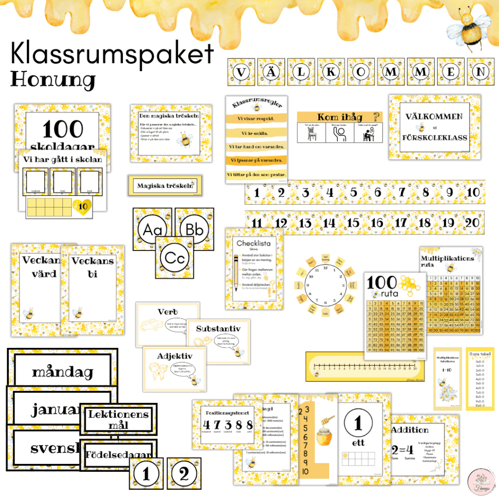 Stort klassrumspaket:honung