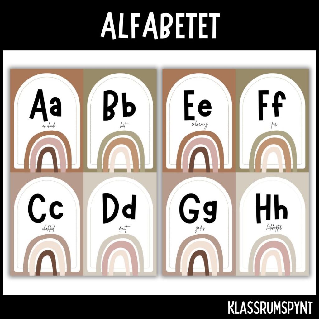 Alfabetet – regnbåge