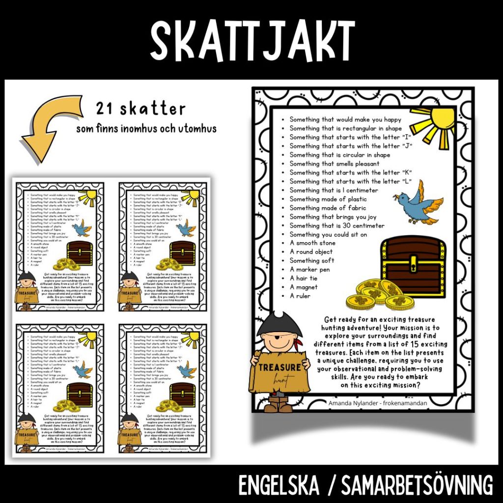 Skattjakt – treasure hunt