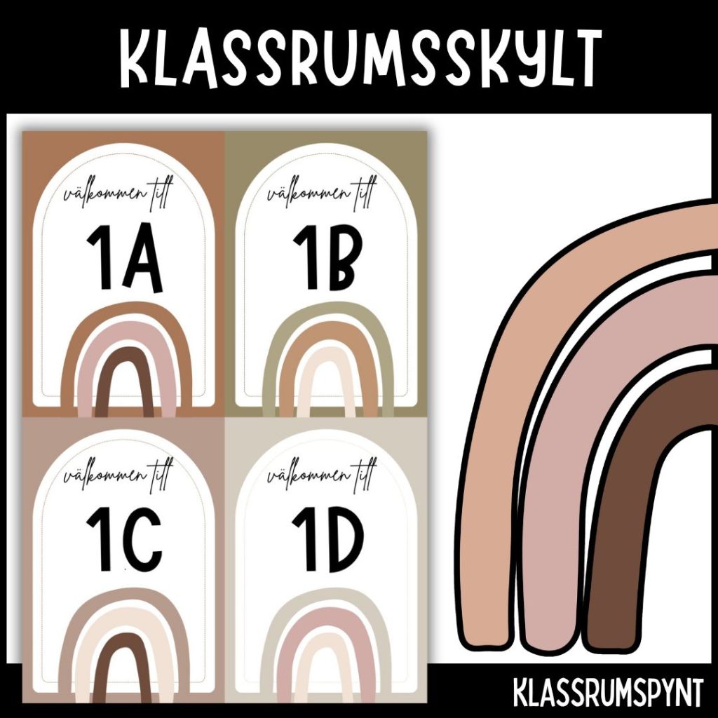 Klassrumsskylt – ÅK 1