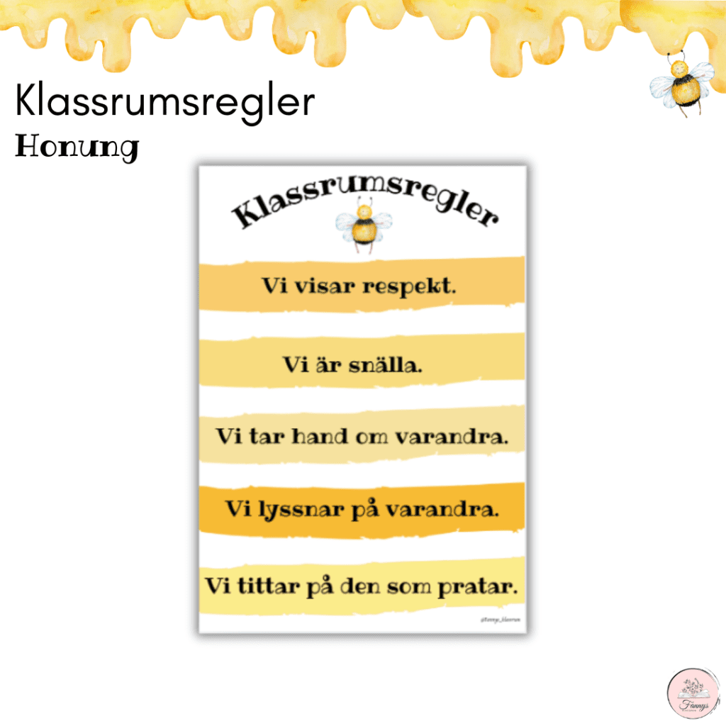 Honungspaket: Klassrumsregler