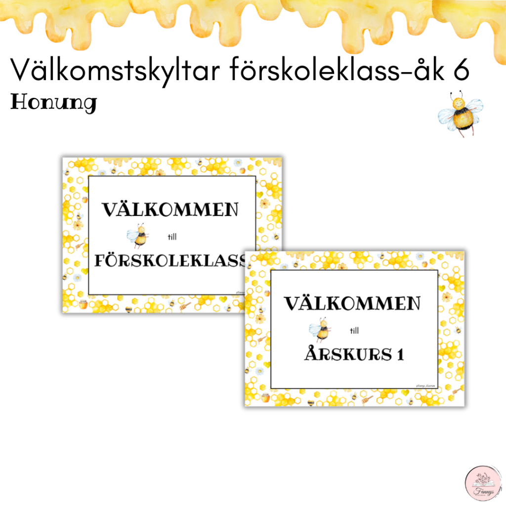 Honungspaket: Välkomstskyltar